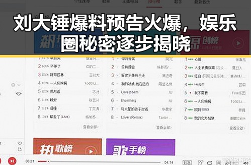 刘大锤爆料预告火爆，娱乐圈秘密逐步揭晓